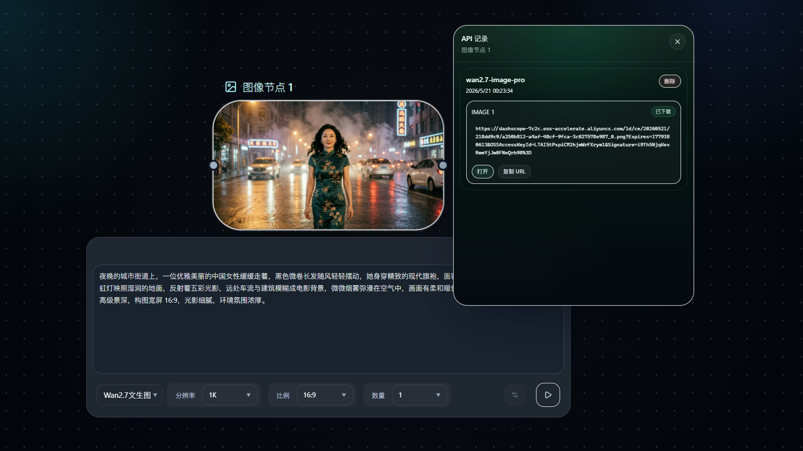 查看工作流结果与 URL 历史